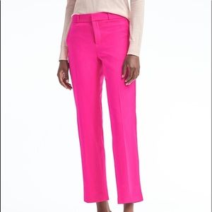 Banana Republic pink lightweight slacks/Avery cut